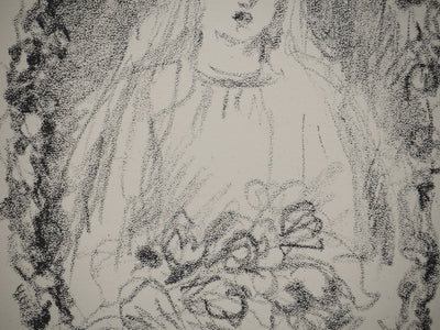 Albert ANDRE : Mariée au bouquet, Lithographie originale (photo de détail 5) - Crédit photo : Galerie Art.Paris