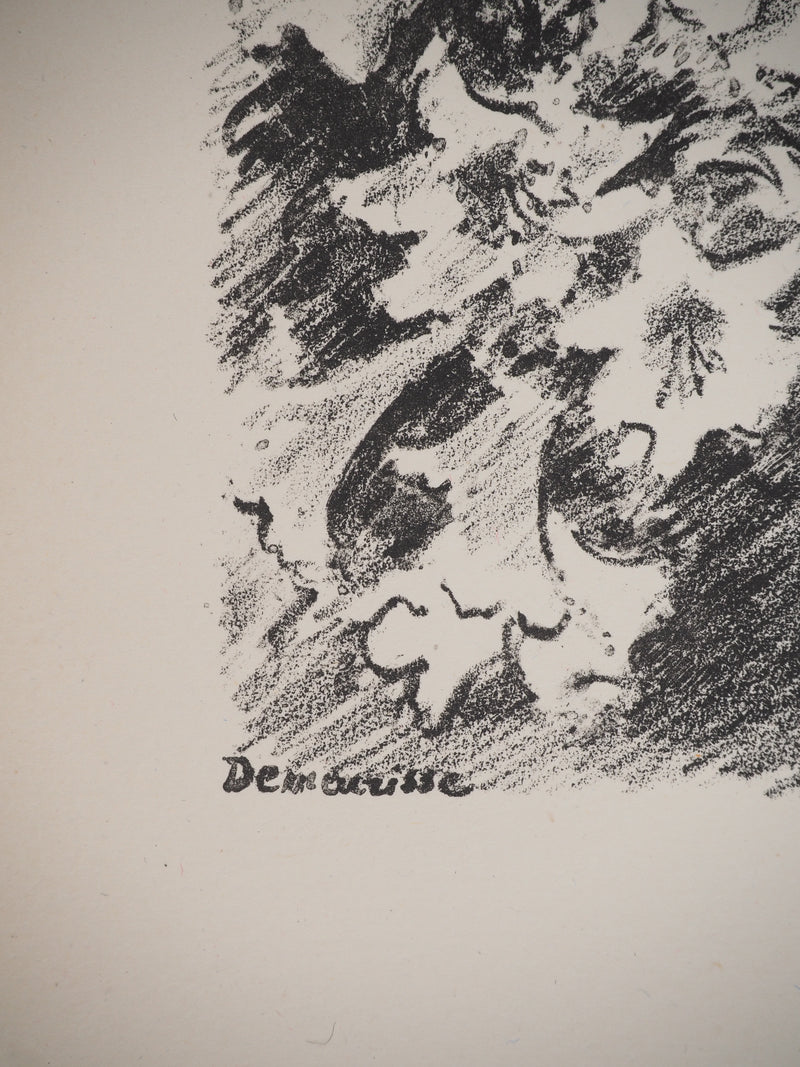 René DEMEURISSE : Nu au Lys, Lithographie originale (photo de détail 4) - Crédit photo : Galerie Art.Paris