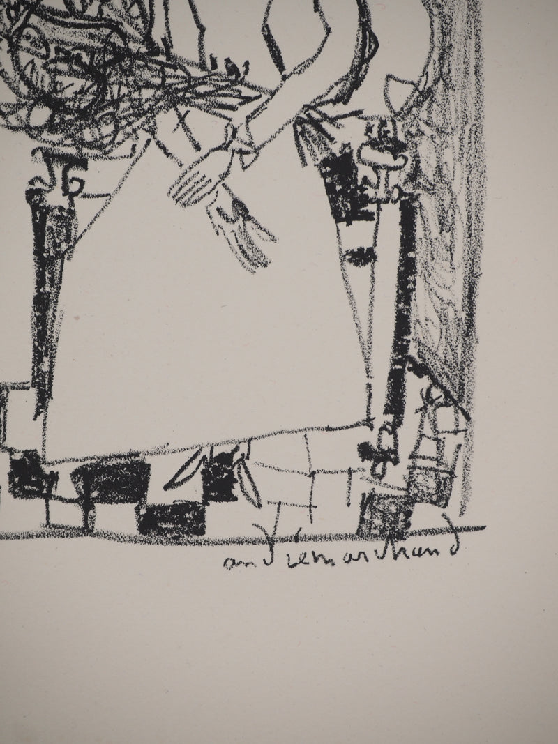 André MARCHAND : La Mariée sur un fauteuil, Lithographie originale (photo de détail 3) - Crédit photo : Galerie Art.Paris