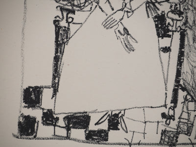 André MARCHAND : La Mariée sur un fauteuil, Lithographie originale (photo de détail 6) - Crédit photo : Galerie Art.Paris