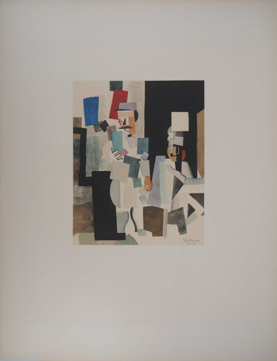Roger DE LA FRESNAYE : Après le défilé (Hommage à Fernand Léger), Lithographie originale (photo de détail 3) - Crédit photo : Galerie Art.Paris