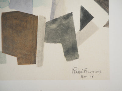 Roger DE LA FRESNAYE : Après le défilé (Hommage à Fernand Léger), Lithographie originale (photo de détail 2) - Crédit photo : Galerie Art.Paris