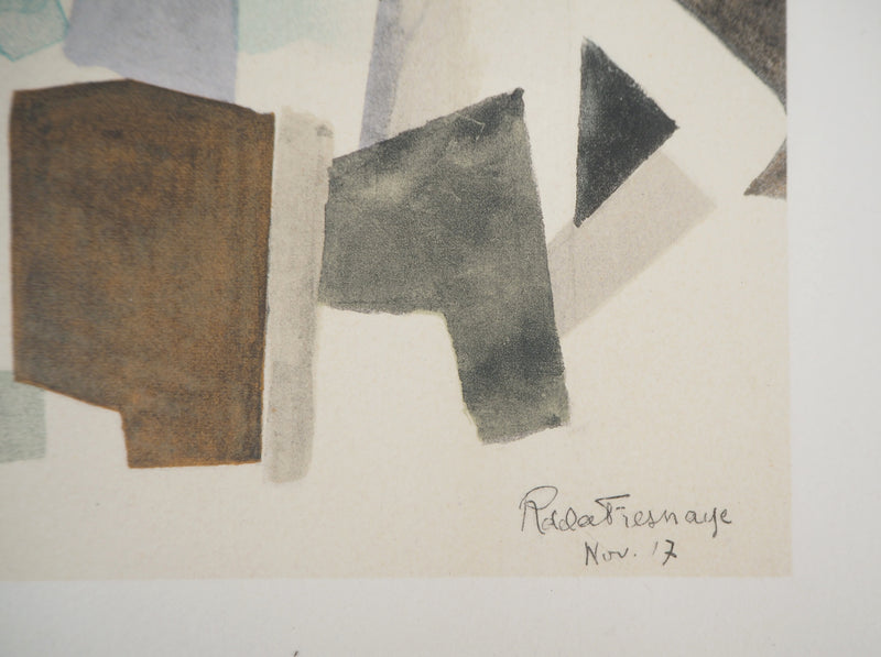 Roger DE LA FRESNAYE : Après le défilé (Hommage à Fernand Léger), Lithographie originale (photo de détail 2) - Crédit photo : Galerie Art.Paris