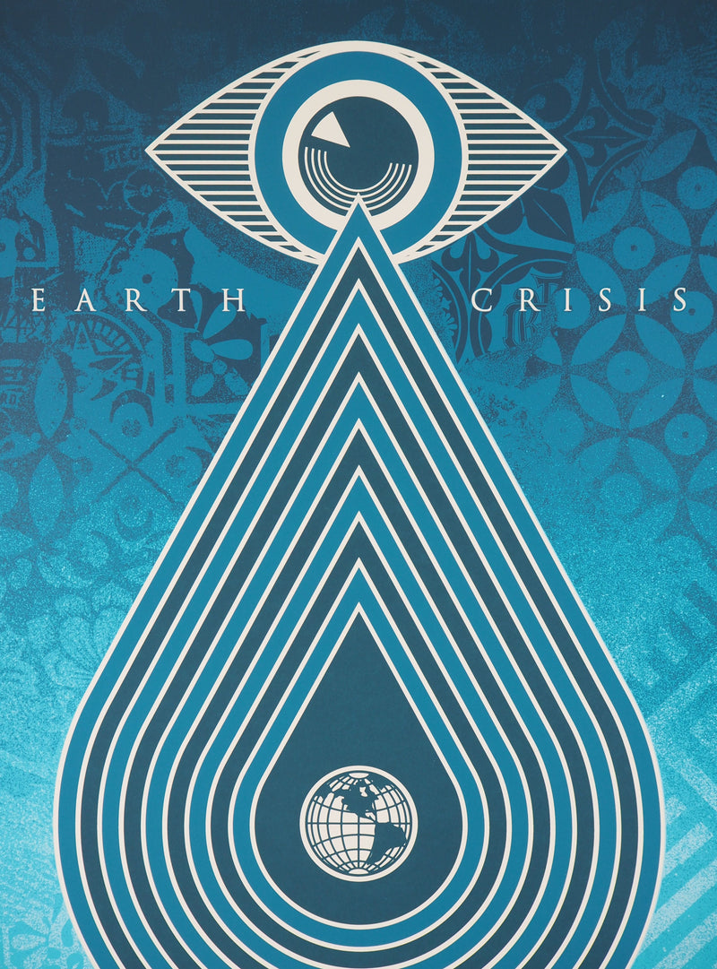Shepard FAIREY (Obey) : Earth Crisis, Sérigraphie originale signée