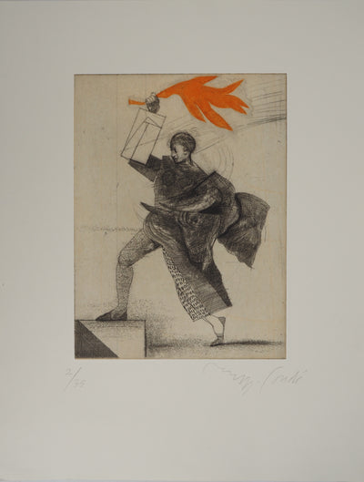Miguel CONDÉ : La flamme espagnole, Gravure originale (photo de détail 2) - Crédit photo : Galerie Art.Paris