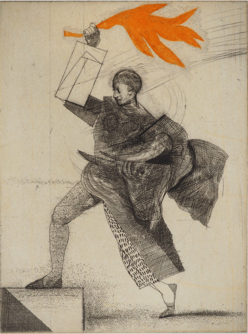 Miguel CONDÉ : La flamme espagnole, Gravure originale (vue générale) - Crédit photo : Galerie Art.Paris