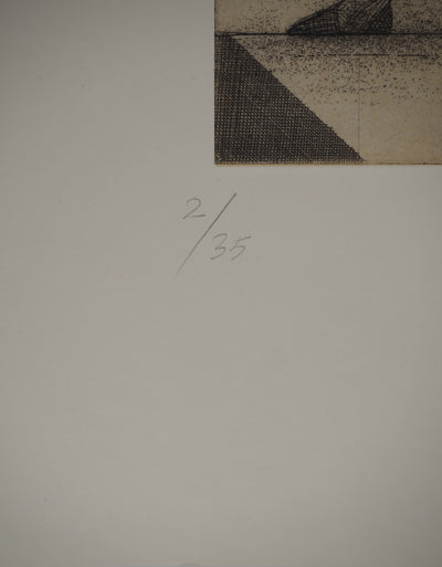 Miguel CONDÉ : La flamme espagnole, Gravure originale (photo de détail 4) - Crédit photo : Galerie Art.Paris