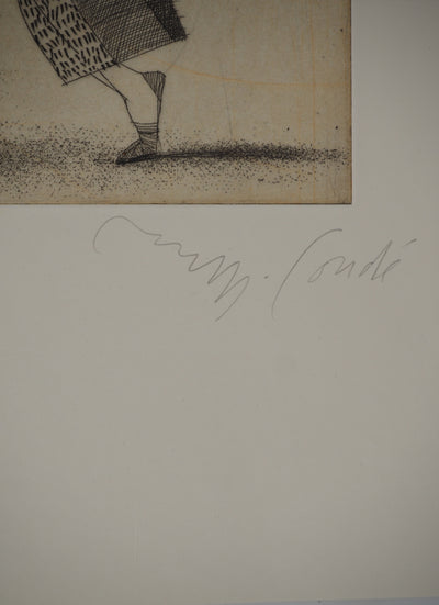 Miguel CONDÉ : La flamme espagnole, Gravure originale (photo de détail 3) - Crédit photo : Galerie Art.Paris