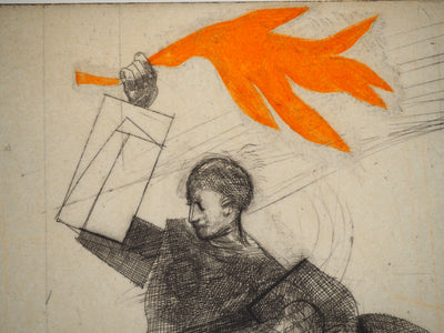 Miguel CONDÉ : La flamme espagnole, Gravure originale (photo de détail 5) - Crédit photo : Galerie Art.Paris
