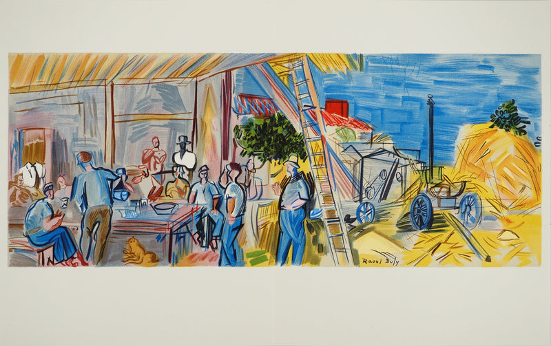 Raoul DUFY : Les Moissonneurs, Lithographie originale (photo de détail 2) - Crédit photo : Galerie Art.Paris