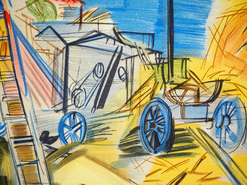 Raoul DUFY : Les Moissonneurs, Lithographie originale (photo de détail 6) - Crédit photo : Galerie Art.Paris