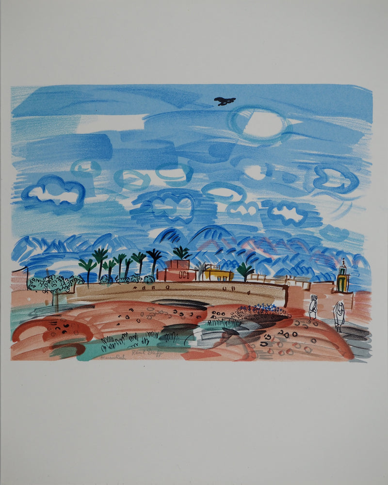 Raoul DUFY : Au Maroc, Lithographie originale (photo de détail 2) - Crédit photo : Galerie Art.Paris
