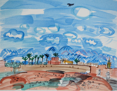 Raoul DUFY : Au Maroc, Lithographie originale (vue générale) - Crédit photo : Galerie Art.Paris