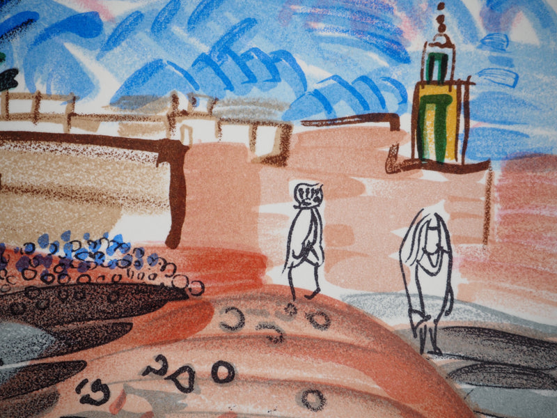 Raoul DUFY : Au Maroc, Lithographie originale (photo de détail 4) - Crédit photo : Galerie Art.Paris