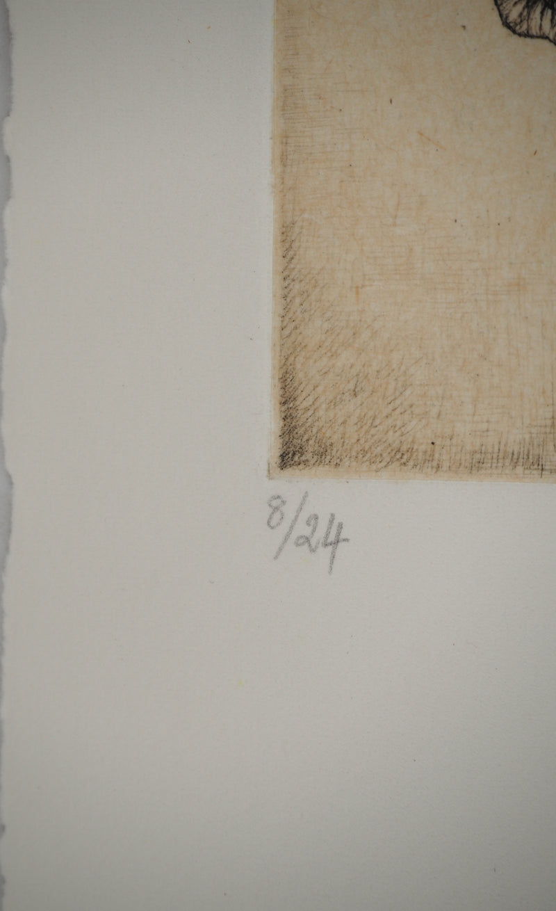 Fred DEUX : Petit manuel : En suspens, Gravure originale (photo de détail 5) - Crédit photo : Galerie Art.Paris