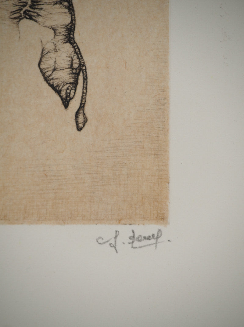 Fred DEUX : Petit manuel : Verbe noir, Gravure originale (photo de détail 2) - Crédit photo : Galerie Art.Paris