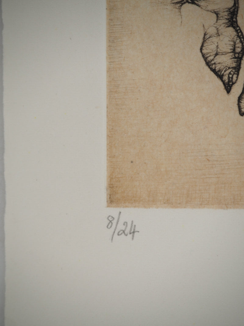 Fred DEUX : Petit manuel : Verbe noir, Gravure originale (photo de détail 6) - Crédit photo : Galerie Art.Paris