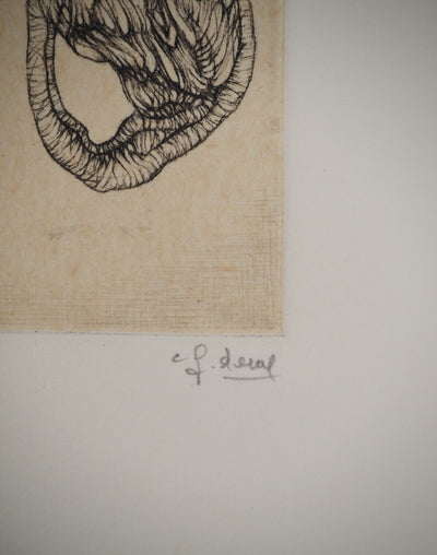 Fred DEUX : Petit manuel : L'ami de l'homme, Gravure originale (photo de détail 6) - Crédit photo : Galerie Art.Paris
