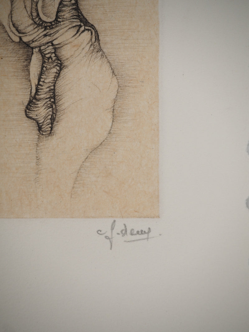 Fred DEUX : Petit manuel : A main nu, Gravure originale (photo de détail 2) - Crédit photo : Galerie Art.Paris