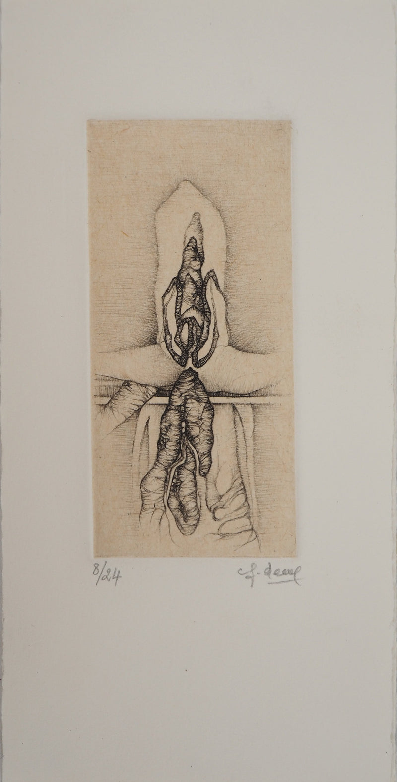 Fred DEUX : Petit manuel : De la pointe du crayon, Gravure originale (vue générale) - Crédit photo : Galerie Art.Paris
