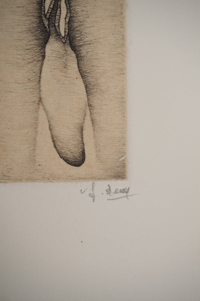 Fred DEUX : Petit manuel : L'oubli, Gravure originale (photo de détail 3) - Crédit photo : Galerie Art.Paris