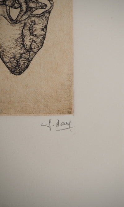 Fred DEUX : Petit manuel : Vie sublimée, Gravure originale (photo de détail 2) - Crédit photo : Galerie Art.Paris
