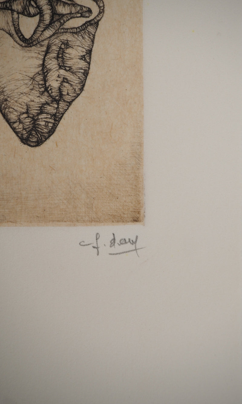 Fred DEUX : Petit manuel : Vie sublimée, Gravure originale (photo de détail 2) - Crédit photo : Galerie Art.Paris