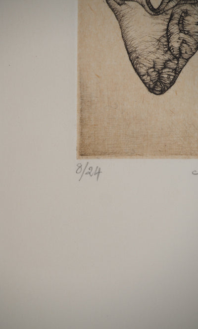 Fred DEUX : Petit manuel : Vie sublimée, Gravure originale (photo de détail 5) - Crédit photo : Galerie Art.Paris