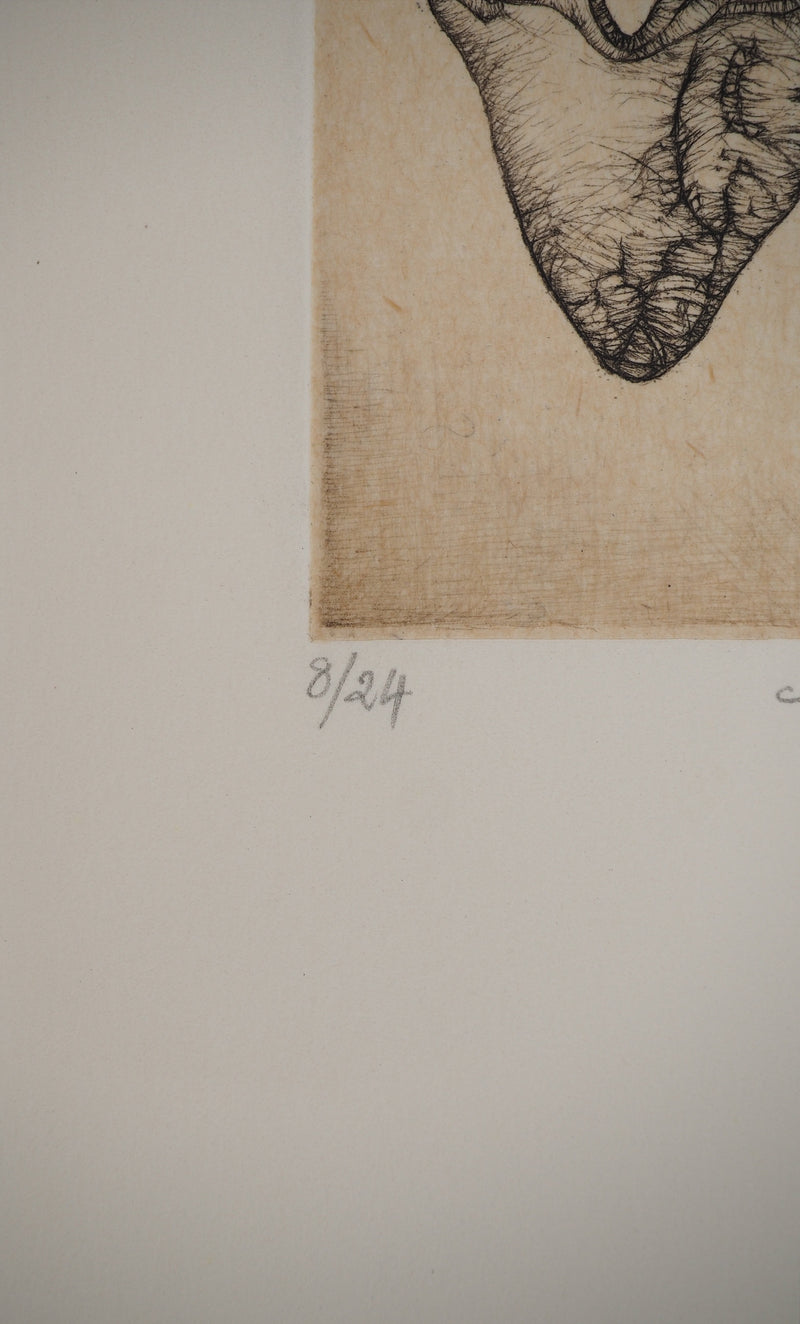 Fred DEUX : Petit manuel : Vie sublimée, Gravure originale (photo de détail 5) - Crédit photo : Galerie Art.Paris