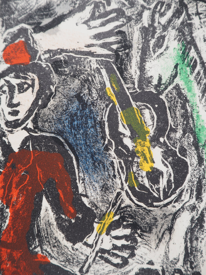 Marc CHAGALL : Le violoniste et la chèvre, Lithographie originale (photo de détail 2) - Crédit photo : Galerie Art.Paris