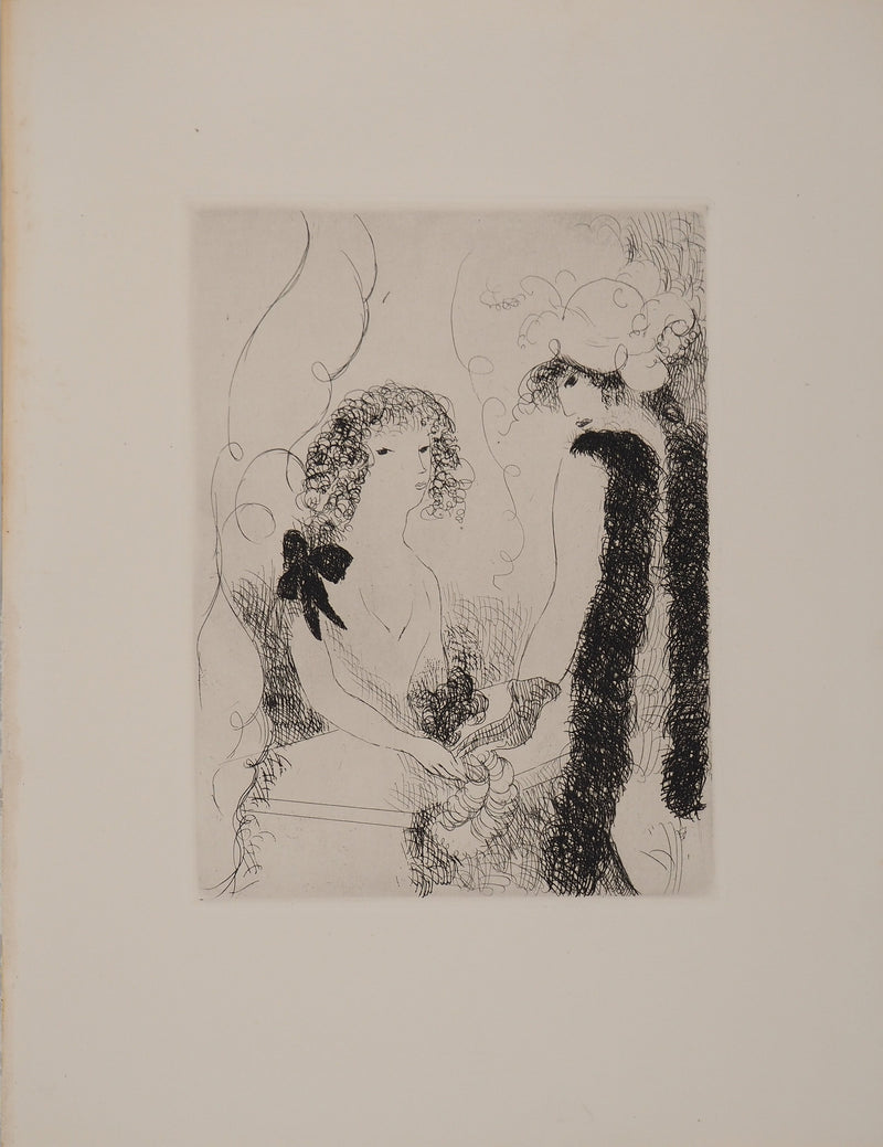 Marie LAURENCIN : Tableaux de Paris : Frivolités, Gravure original (photo de détail 2) - Crédit photo : Galerie Art.Paris
