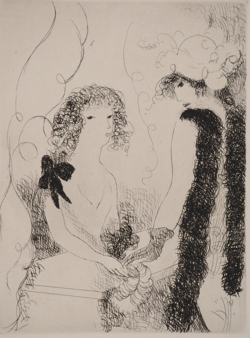 Marie LAURENCIN : Tableaux de Paris : Frivolités, Gravure original (vue générale) - Crédit photo : Galerie Art.Paris