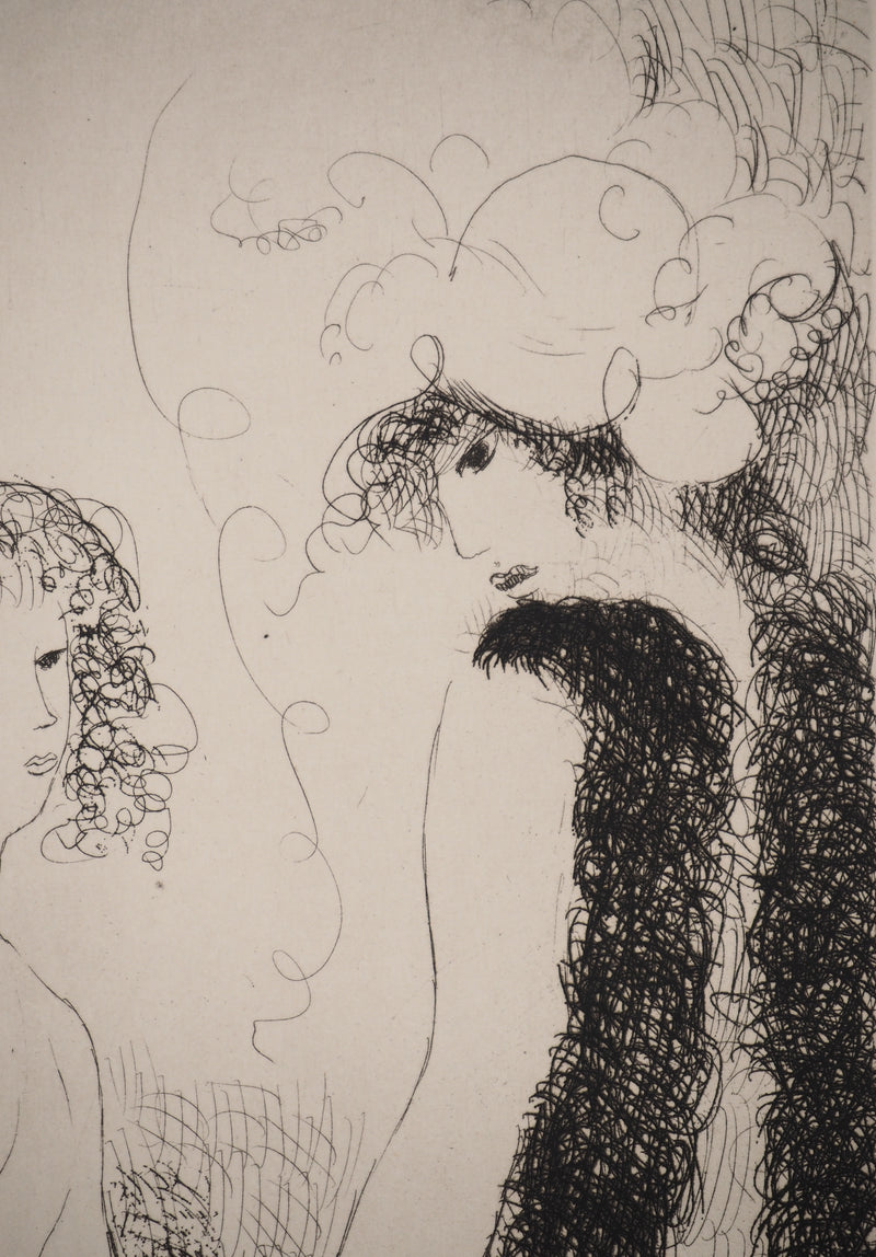 Marie LAURENCIN : Tableaux de Paris : Frivolités, Gravure original (photo de détail 3) - Crédit photo : Galerie Art.Paris