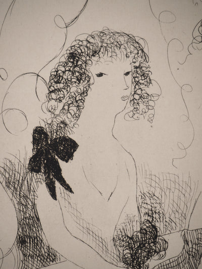 Marie LAURENCIN : Tableaux de Paris : Frivolités, Gravure original (photo de détail 4) - Crédit photo : Galerie Art.Paris