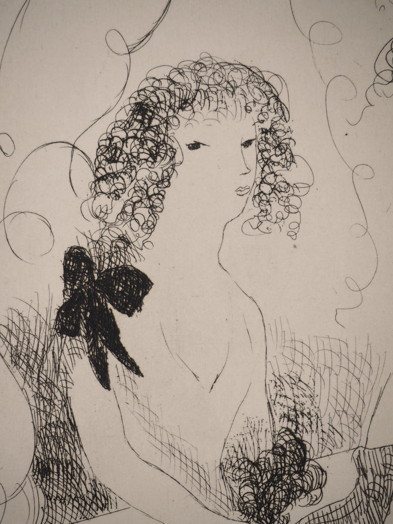 Marie LAURENCIN : Tableaux de Paris : Frivolités, Gravure original (photo de détail 4) - Crédit photo : Galerie Art.Paris