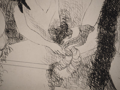 Marie LAURENCIN : Tableaux de Paris : Frivolités, Gravure original (photo de détail 5) - Crédit photo : Galerie Art.Paris