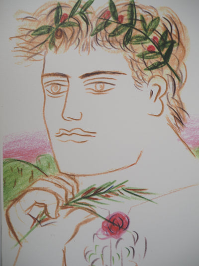 Alekos FASSIANOS : Hercule à la rose, Sérigraphie originale signée