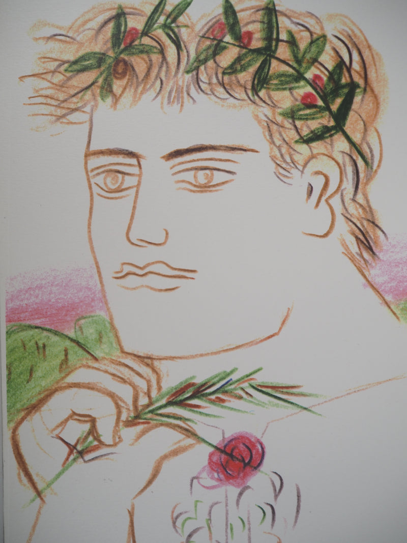 Alekos FASSIANOS : Hercule à la rose, Sérigraphie originale signée