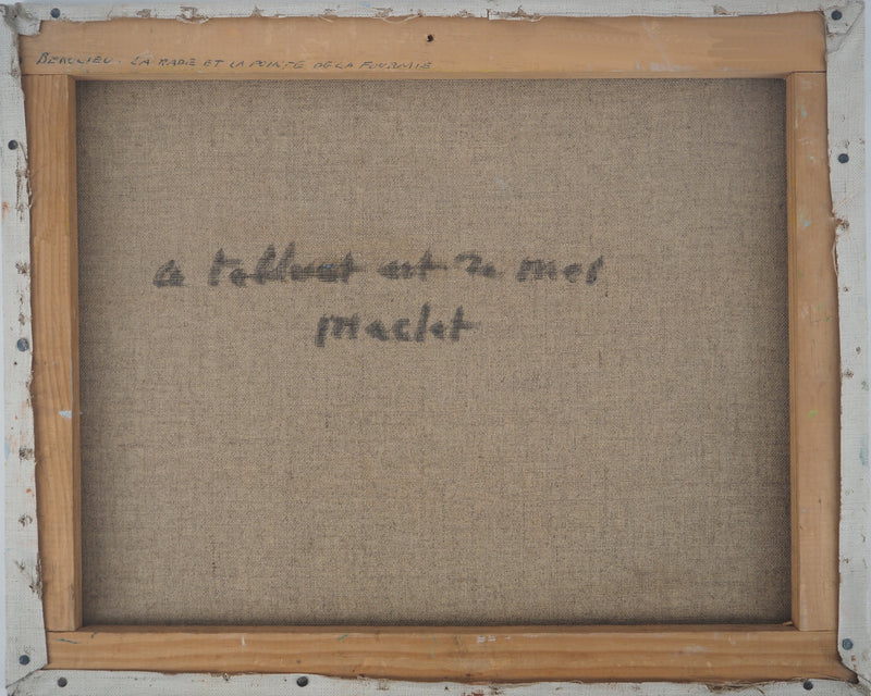 Elisée MACLET : Le Port de Beaulieu sur Mer, Huile sur toile signée