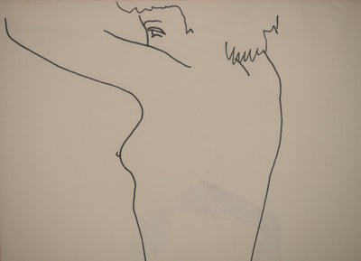Antonuccio VOLTI : Nu de profil, Dessin original signé