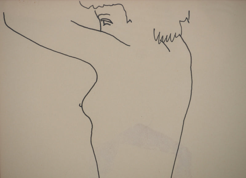 Antonuccio VOLTI : Nu de profil, Dessin original signé