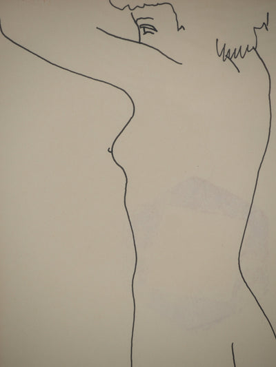 Antonuccio VOLTI : Nu de profil, Dessin original signé