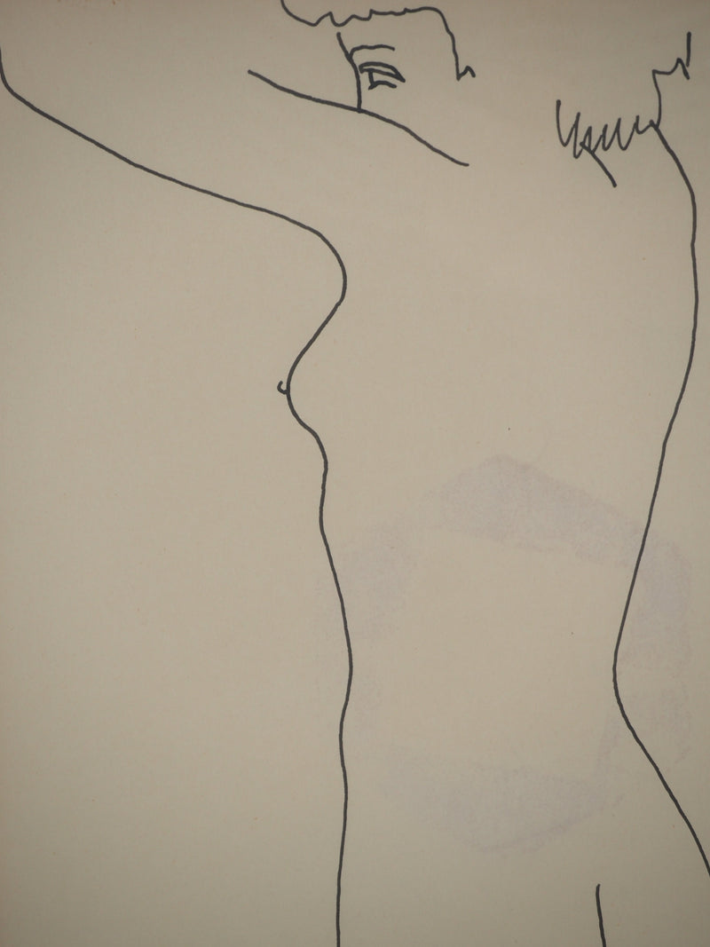 Antonuccio VOLTI : Nu de profil, Dessin original signé