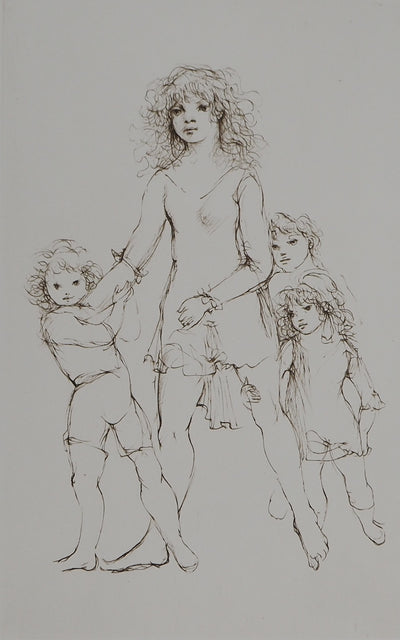 Leonor FINI : L'ainée de la famille, Gravure originale (vue générale) - Crédit photo : Galerie Art.Paris