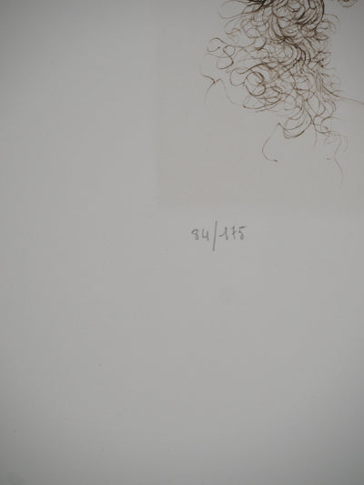 Leonor FINI : Beret à fleur, Gravure originale (photo de détail 4) - Crédit photo : Galerie Art.Paris