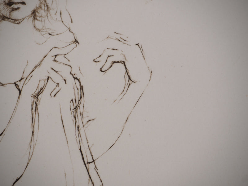 Leonor FINI : Voluptueuse, Gravure originale (photo de détail 8) - Crédit photo : Galerie Art.Paris