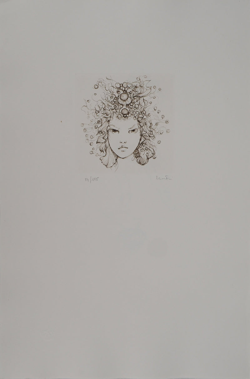 Leonor FINI : Couronne de perles, Gravure originale (photo de détail 2) - Crédit photo : Galerie Art.Paris