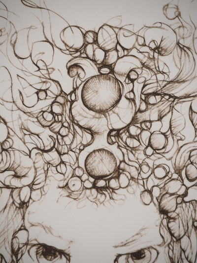 Leonor FINI : Couronne de perles, Gravure originale (photo de détail 6) - Crédit photo : Galerie Art.Paris