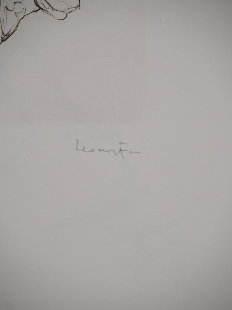 Leonor FINI : Voilage en fleur, Gravure originale (photo de détail 4) - Crédit photo : Galerie Art.Paris