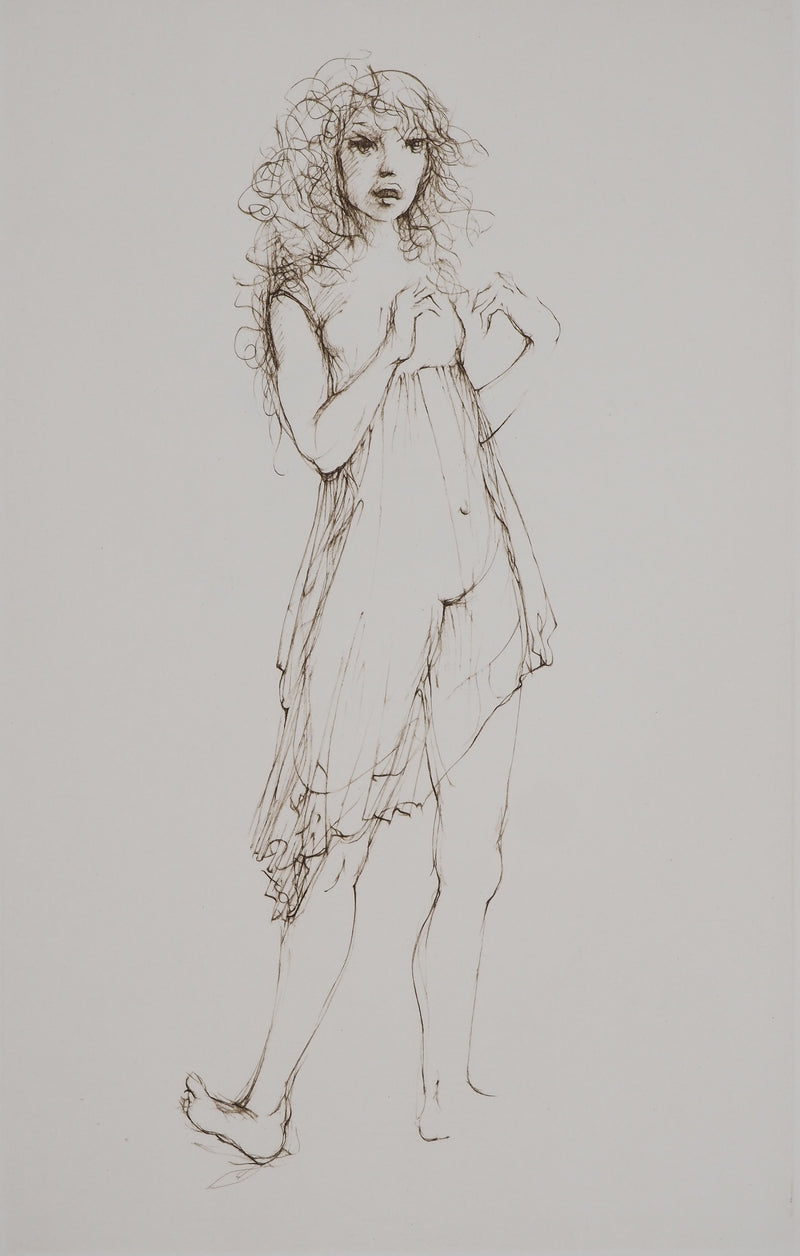 Leonor FINI : En nuisette, Gravure originale (vue générale) - Crédit photo : Galerie Art.Paris